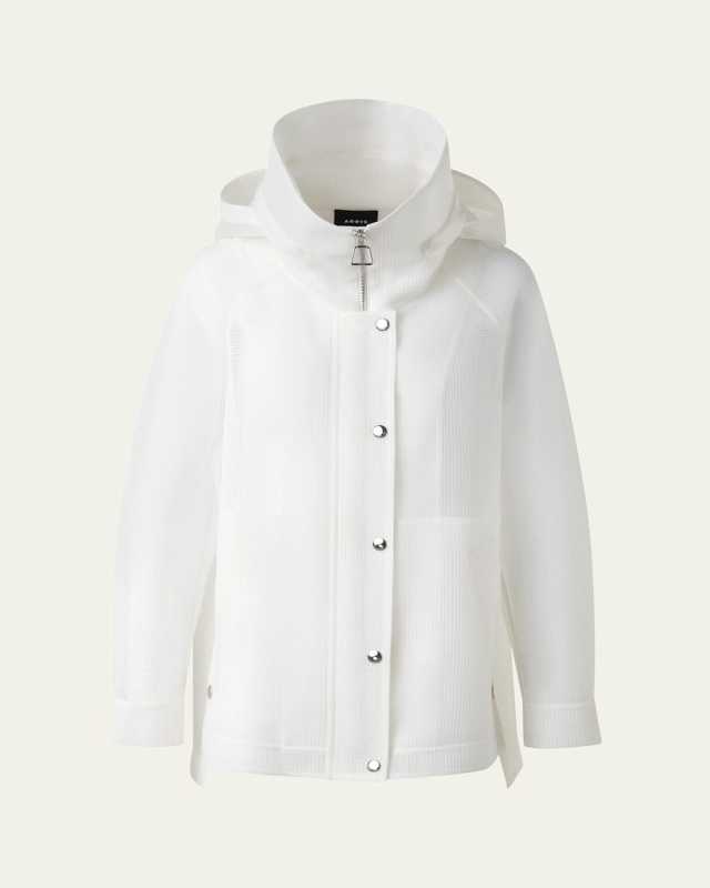 Palina Double Layer Techno Grid Parka